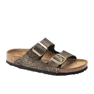 Birkenstock Arizona Sandals Shiny Python Black Size 36 N US 5 New in Box